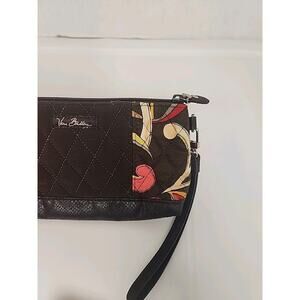 Vera Bradley Patchwork Wristlet Espresso
